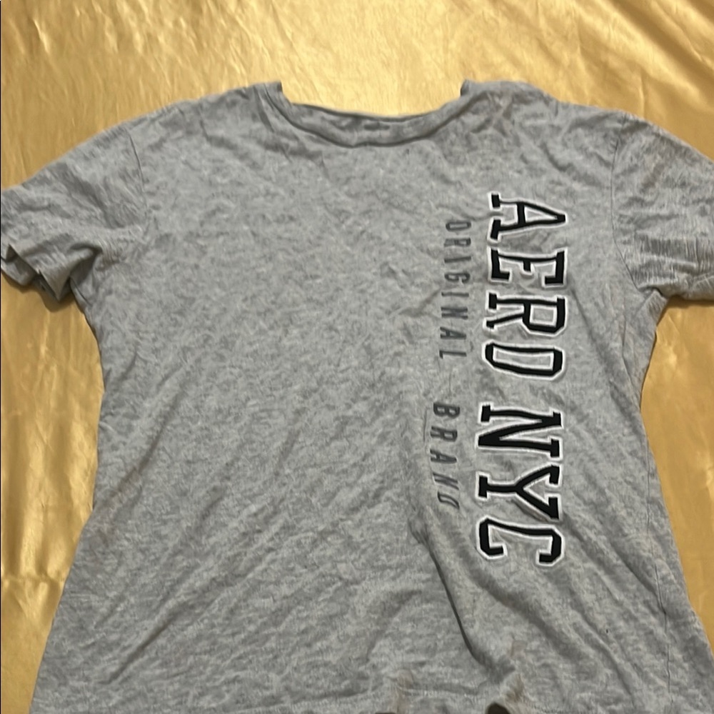 Aeropostale Gray Graphic Tee